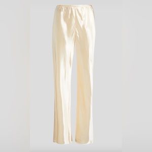 The Row Ecru Gala Satin Pant Size XS